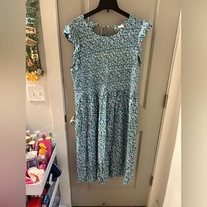 A New Day Midi Smocked Bodice Dress 1X